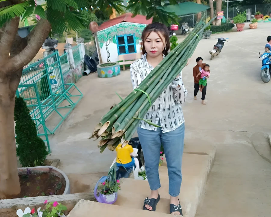 Cô Mào Thị Hải không ngại gian khổ, khó khăn luôn hết lòng vì sự nghiệp giáo dục mầm non vùng cao.