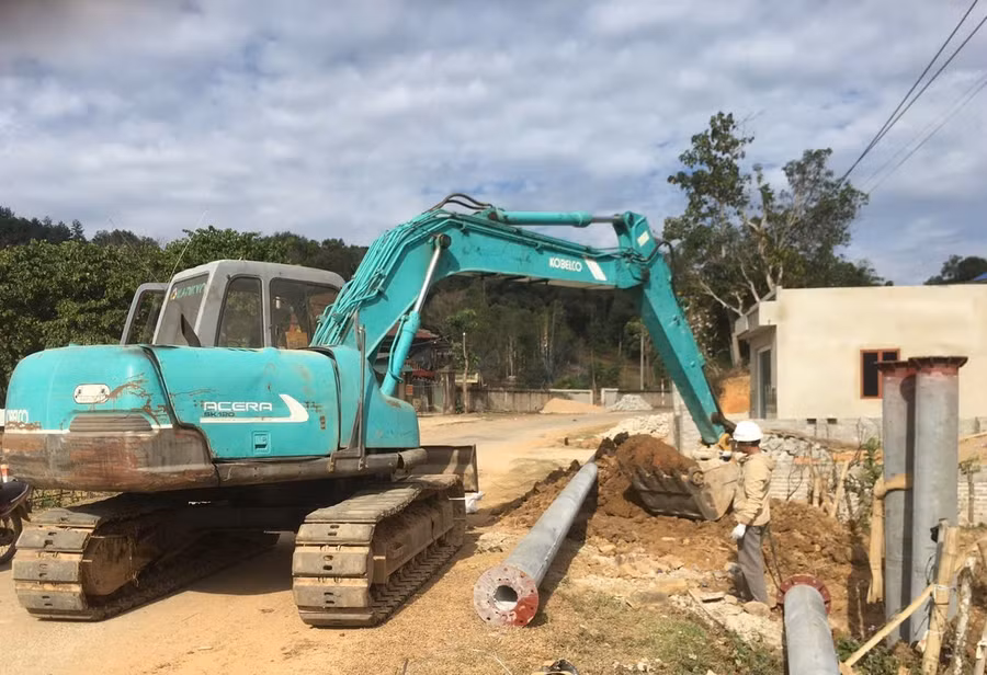 Đơn vị thi công đào tiếp địa tại xã Pá Khoang,TP Điện Biên Phủ.
