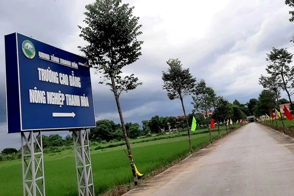 Trường Cao đẳng Nông nghiệp Thanh Hóa - nơi xảy ra sự việc. Ảnh: NTCC