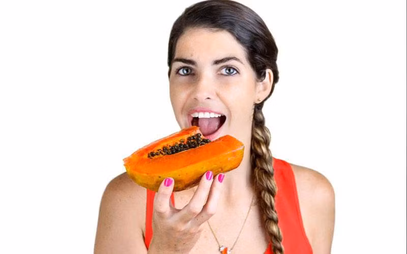 Đu đủ là một loại thực phẩm thơm ngon này rất giàu chất chống oxy hóa, vitamin và khoáng chất có thể giúp cải thiện độ đàn hồi của da. dau 6.jpg