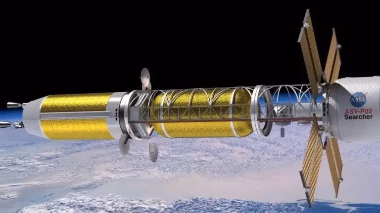 Tháng 9, Đại học Bang Ohio công bố thiết kế động cơ hạt nhân nhiệt ly tâm dùng uranium lỏng, đạt xung lực riêng 1.800 giây, hiệu quả gấp 4 lần động cơ hóa học, có thể dùng nhiên liệu như amoniac hoặc methane. 7-dot-pha-cong-nghe-khong-gian-lam-rung-chuyen-nam-2025-3.jpg