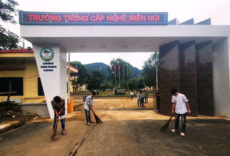 Trường Trung cấp nghề miền núi Thanh Hóa. (Ảnh: NTCC)