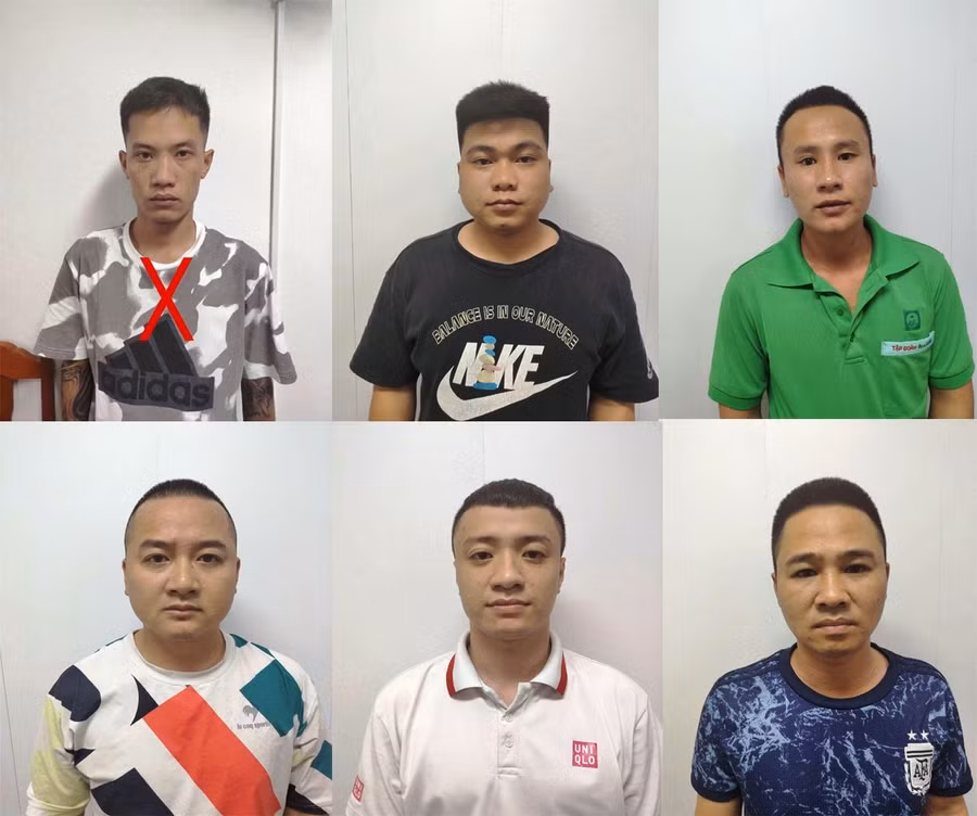 Một số bị can trong vụ án. Ảnh: CACC