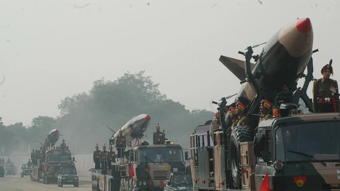 Tên lửa Pritvi của Ấn Độ.