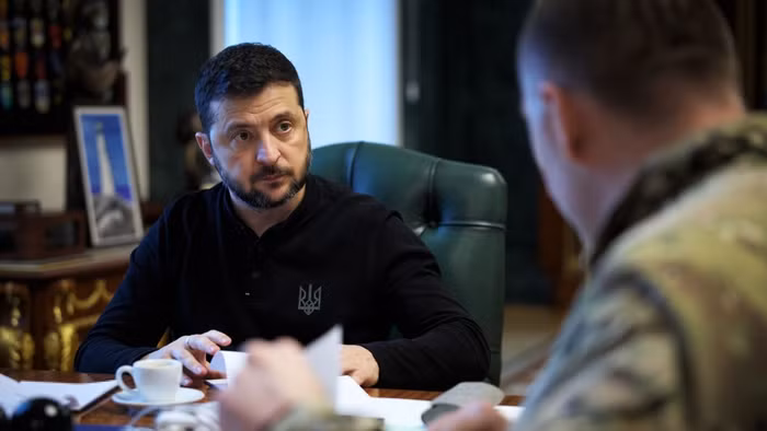 Tổng thống Ukraine Zelensky.