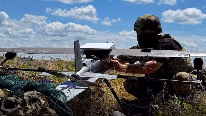 Máy bay không người lái trên chiến trường Ukraine.