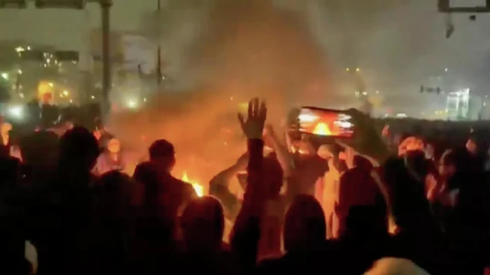 Biểu tình ở thủ đô Tehran, Iran.