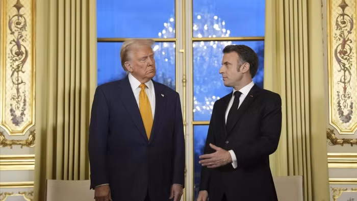 Tổng thống Donald Trump và người đồng cấp Pháp Emmanuel Macron.