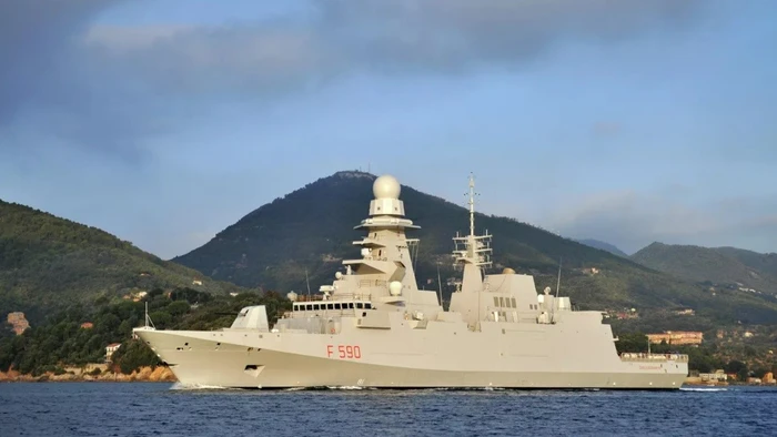 Nguyên mẫu tàu Carlo Bergamini của Ý, thuộc lớp FREMM.