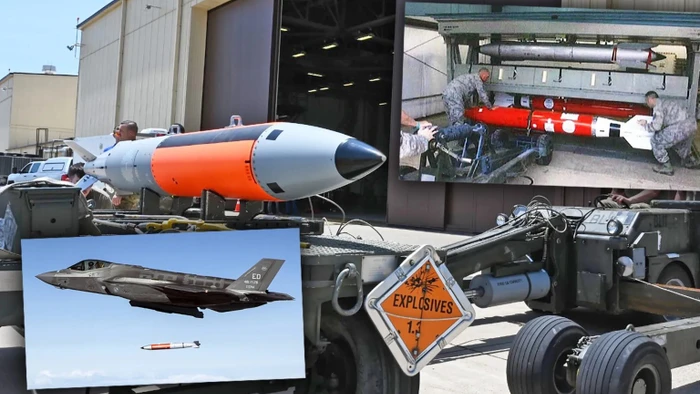 Mỹ thử nghiệm bom B61 không mang theo đầu đạn hạt nhân.