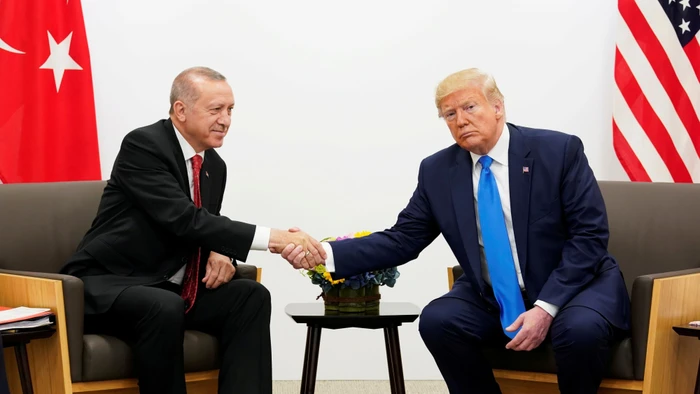 Tổng thống Thổ Nhĩ Kỳ Erdogan và Tổng thống Mỹ Trump.
