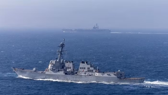 Khu trục hạm Aegis Mỹ hiện diện gần Iran.