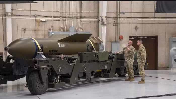 Siêu bom GBU-57/B từng được Mỹ sử dụng để tấn công cơ sở hạt nhân của Iran.