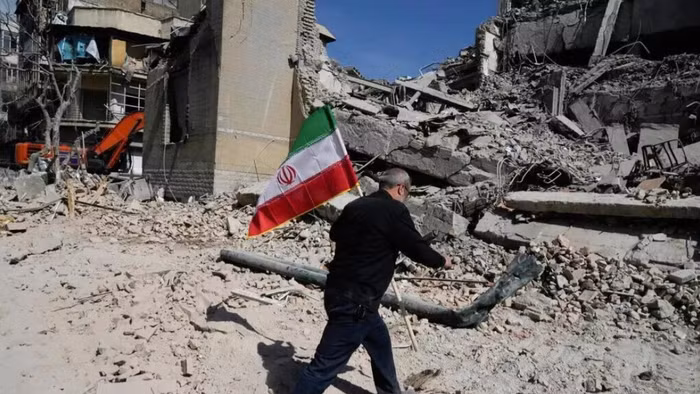 Hiện trường một vụ tấn công của Mỹ vào thủ đô Tehran.