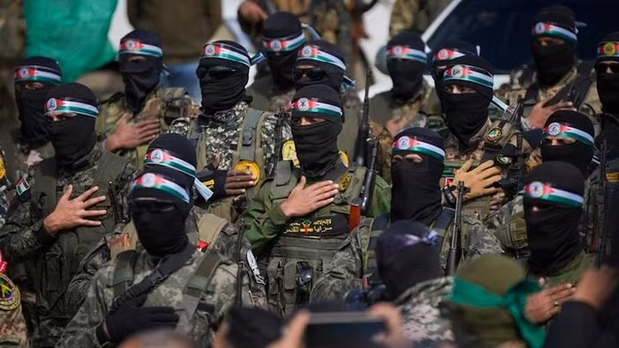 Các chiến binh thuộc lực lượng Hamas.