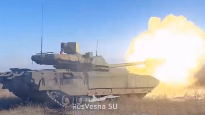 Nga thử nghiệm xe tăng Armata.