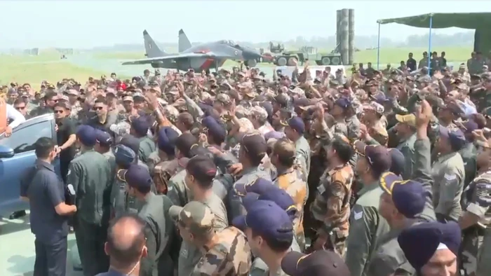 Hệ thống S-400 tại căn cứ Adampur của Ấn Độ.