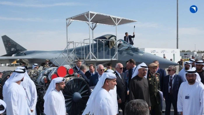 Tiêm kích thế hệ 5 của Nga tại Triển lãm Hàng không Dubai Airshow 2025.