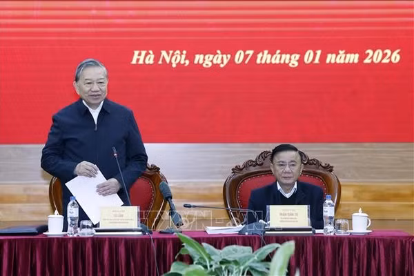 Tổng Bí thư Tô Lâm phát biểu chỉ đạo. Ảnh: Thống Nhất/TTXVN