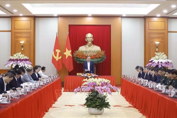 Tổng Bí thư Tô Lâm phát biểu. Ảnh: Thống Nhất/TTXVN