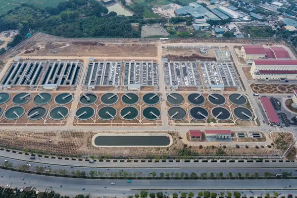 Nhà máy xử lý nước thải Yên Xá.