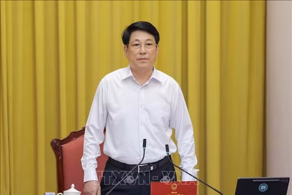 Chủ tịch nước Lương Cường phát biểu chỉ đạo. Ảnh: Lâm Khánh/TTXVN