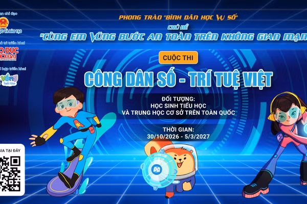 Bộ Giáo dục và Đào tạo, Báo Giáo dục và Thời đại, Ấn phẩm Cầu Vồng Tuổi thơ phát động Cuộc thi “Công dân số - Trí tuệ Việt”.