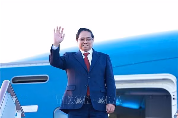 Thủ tướng Phạm Minh Chính rời thủ đô Moskva về nước, kết thúc tốt đẹp chuyến thăm chính thức Liên bang Nga. Ảnh: Dương Giang/TTXVN