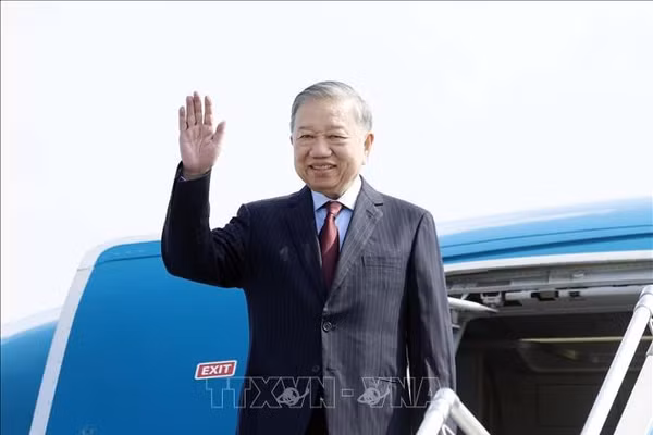 Tổng Bí thư, Chủ tịch nước Tô Lâm lên đường thăm cấp Nhà nước tới Ấn Độ. Ảnh: Thống Nhất/TTXVN