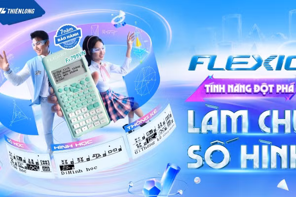 Thương hiệu Flexio từ Thiên Long ra mắt máy tính giúp học sinh làm chủ môn toán