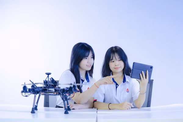 Sinh viên Trường Đại học Hùng Vương TPHCM.