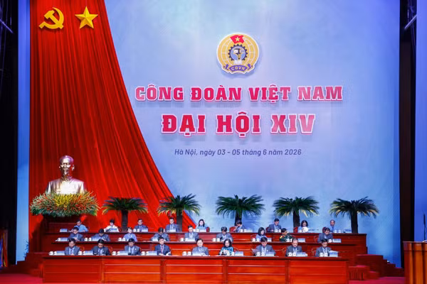 Đại hội Công đoàn Việt Nam lần thứ XIV nhiệm kỳ 2026-2031 diễn ra từ ngày 3 - 5/6, tại Hà Nội.
