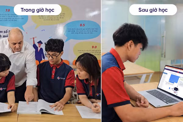 Lớp học IELTS tích hợp AI toàn trình của Smartcom English.