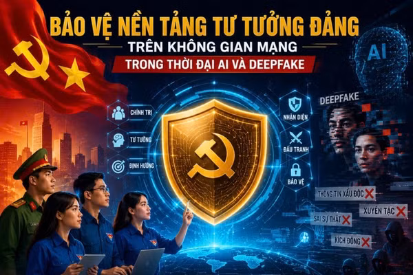 Bảo vệ nền tảng tư tưởng của Đảng trên không gian mạng trong thời đại AI và Deepfake