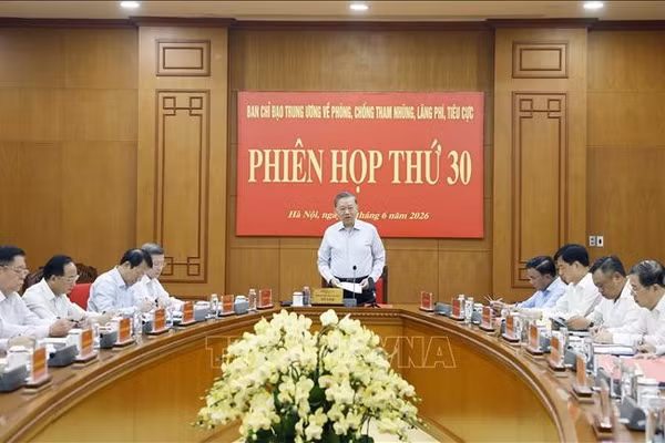 Tổng Bí thư, Chủ tịch nước Tô Lâm chủ trì phiên họp thứ 30 Ban Chỉ đạo Trung ương về phòng, chống tham nhũng, lãng phí tiêu cực