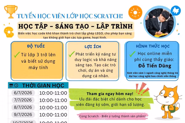 Học sinh Hà Nội vào vai kỹ sư robot trong trại hè miễn phí