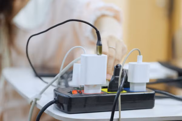 Cắm nhiều thiết bị điện trên cùng một ổ điện có thể dẫn tới nguy cơ cháy nổ.
