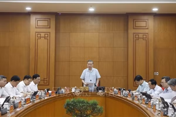 Tổng Bí thư, Chủ tịch nước Tô Lâm phát biểu chỉ đạo. Ảnh: Thống Nhất/TTXVN