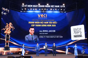 Lễ tôn vinh và trao tặng danh hiệu “Doanh nhân Việt Nam tiêu biểu - Cúp Thánh Gióng” năm 2026.
