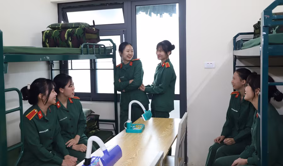 Sinh viên Học viện Kỹ thuật quân sự. Ảnh: NTCC.