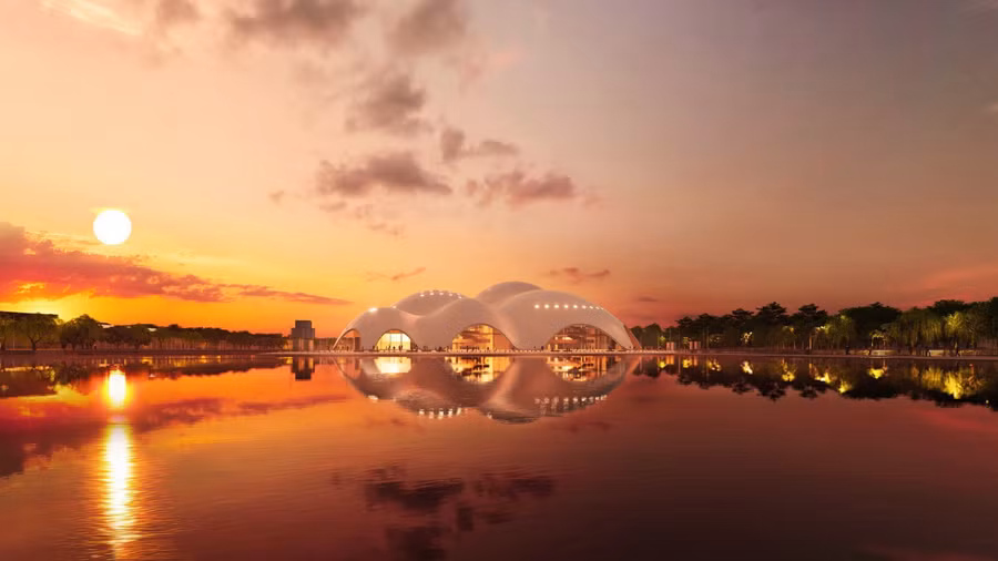 Phối cảnh Nhà hát opera Hà Nội.