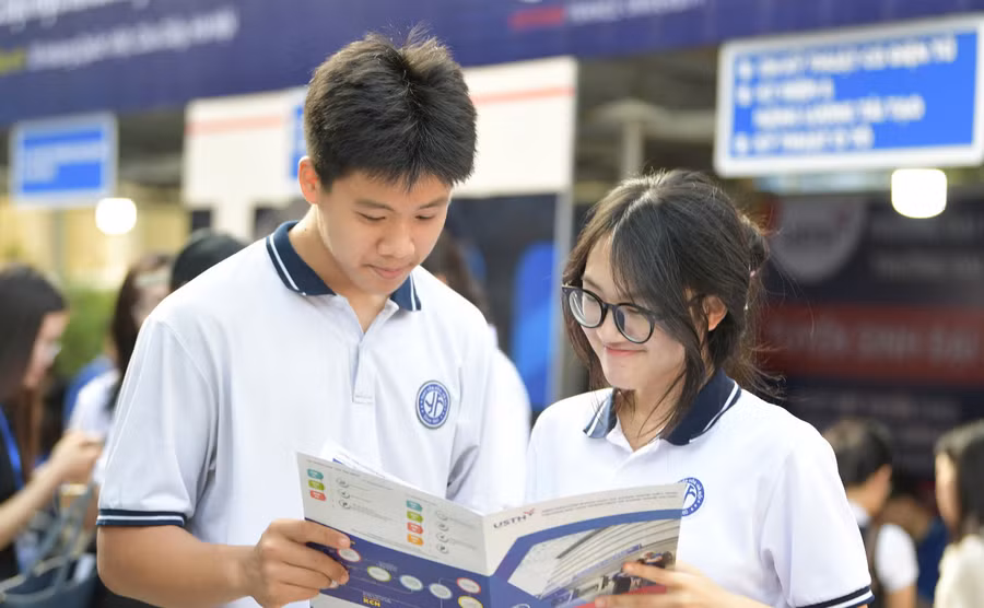 Học sinh tham gia Ngày hội tuyển sinh các ngành khoa học và công nghệ năm 2025. Ảnh: Dương Triều.