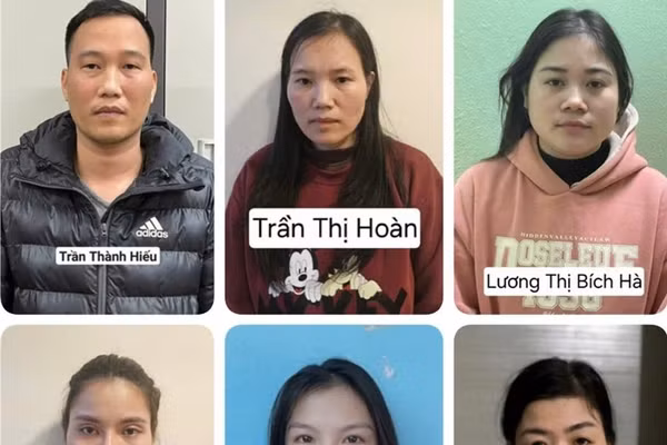 Một số bị can trong vụ án.