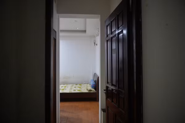 Khu vực căn phòng nơi xảy ra sự việc thương tâm.