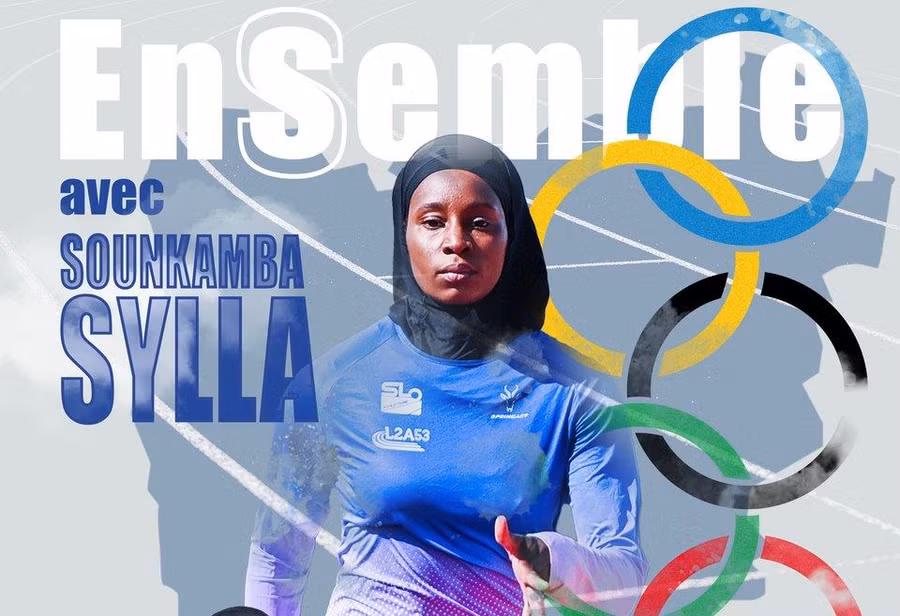 Vận động viên chạy nước rút người Pháp Sounkamba Sylla bị cấm tham dự lễ khai mạc Olympic Paris 2024 vì đội khăn trùm đầu hijab.