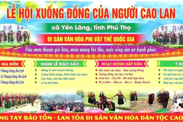 Lễ hội Xuống Đồng người Cao Lan được công nhận Di sản văn hóa quốc gia