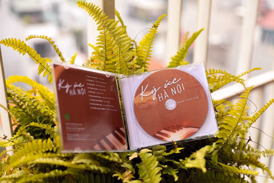 Album 'Ký ức Hà Nội' của nhạc sĩ Nguyễn Thành Trung.
