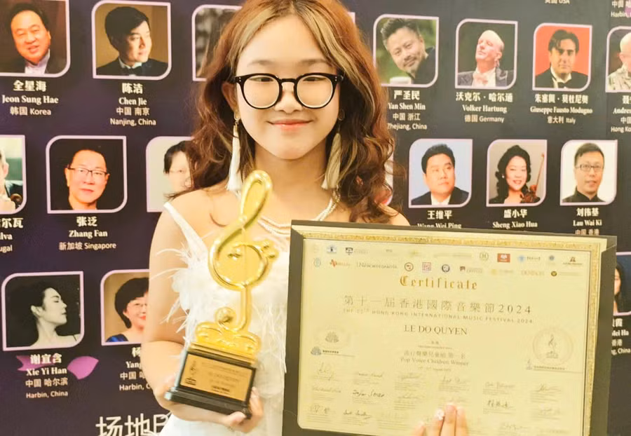 Đỗ Quyên giành Cup vàng Liên hoan Âm nhạc quốc tế Hồng Kông 2024.