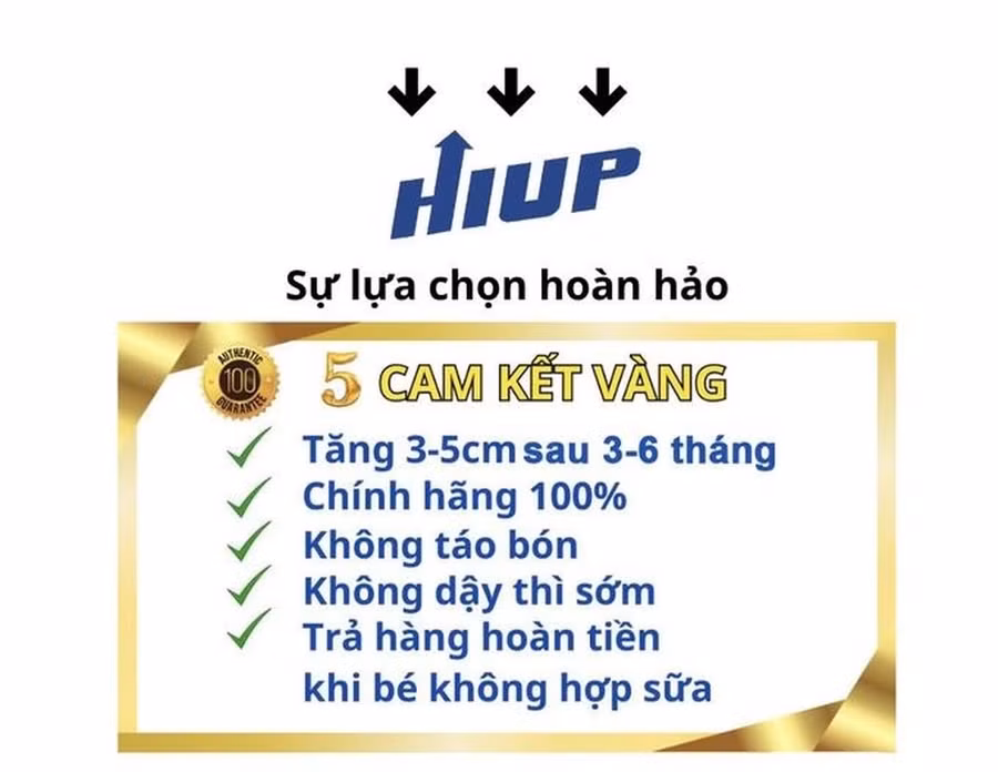 Hình ảnh quảng bá cho sản phẩm Hiup.