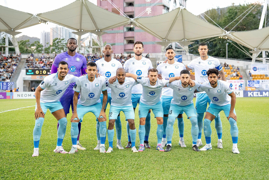Đội hình xuất phát của Thép Xanh Nam Định trong trận thắng Eastern FC 1-0. Ảnh: Nam Định FC